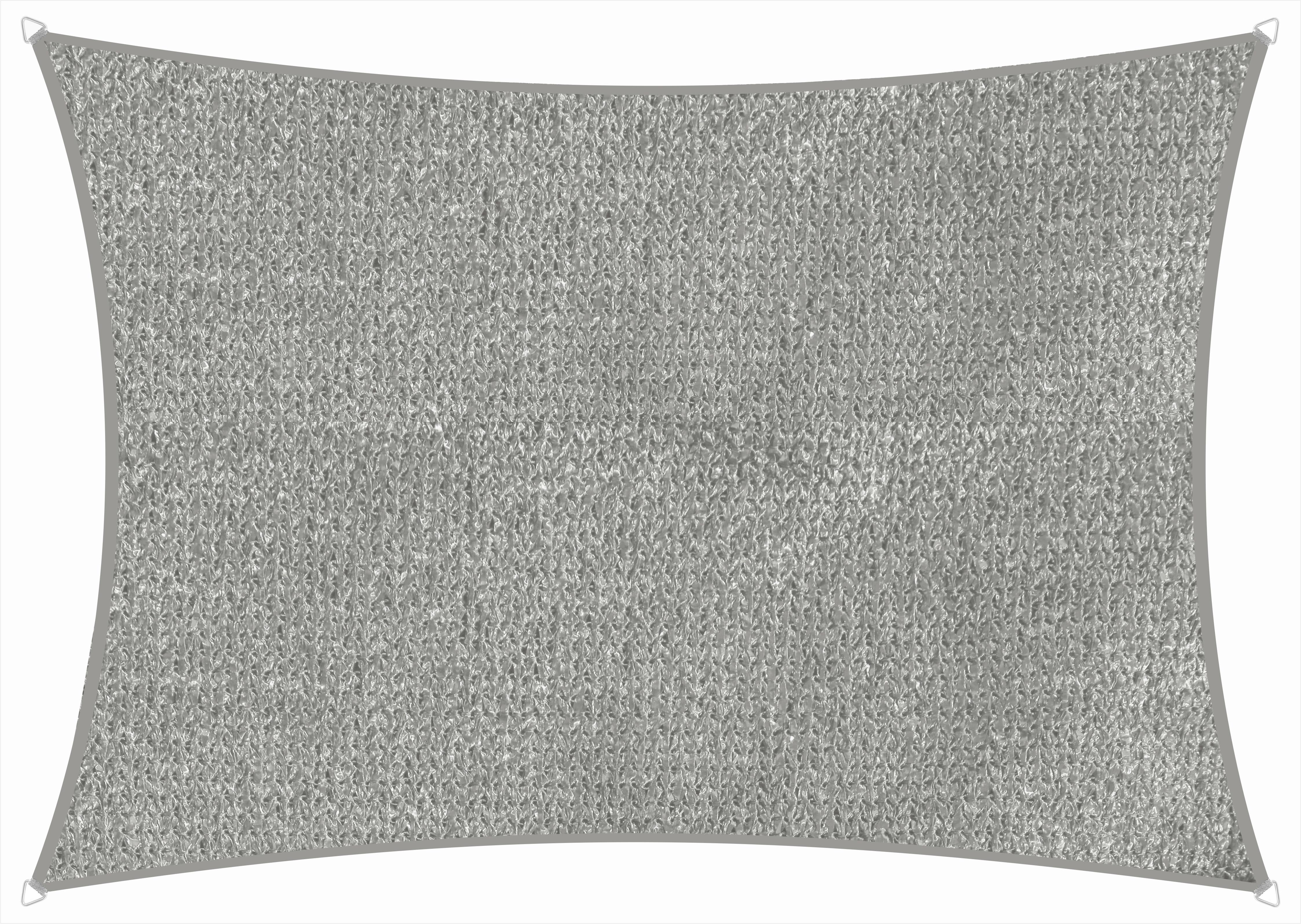 Sonnensegel Teneriffa Rechteck ca.360x0,5x250cm Silberfarben - Silberfarben, Basics, Textil (360/0,5/250cm) - Schneider