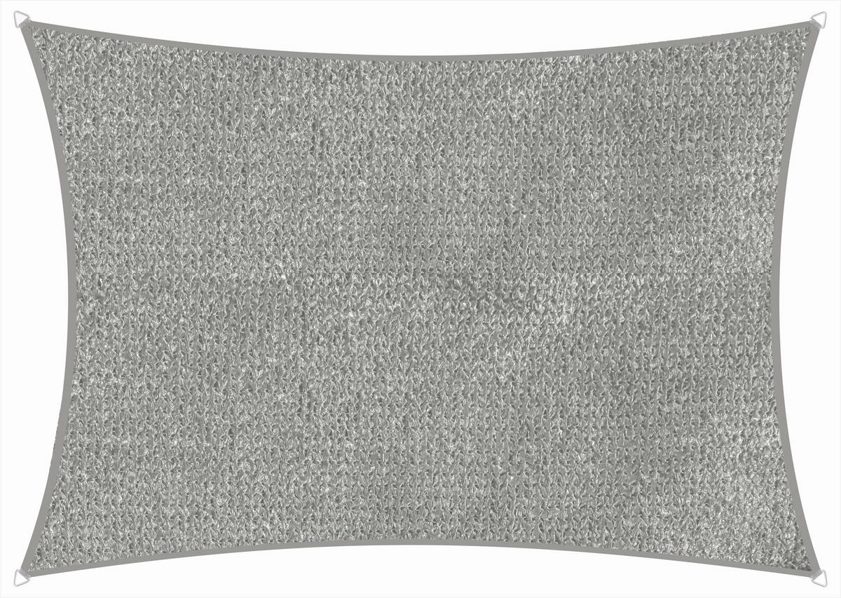 Sonnensegel Teneriffa Rechteck ca.360x0,5x500cm Silberfarben - Silberfarben, Basics, Textil (360/0,5/500cm) - Schneider