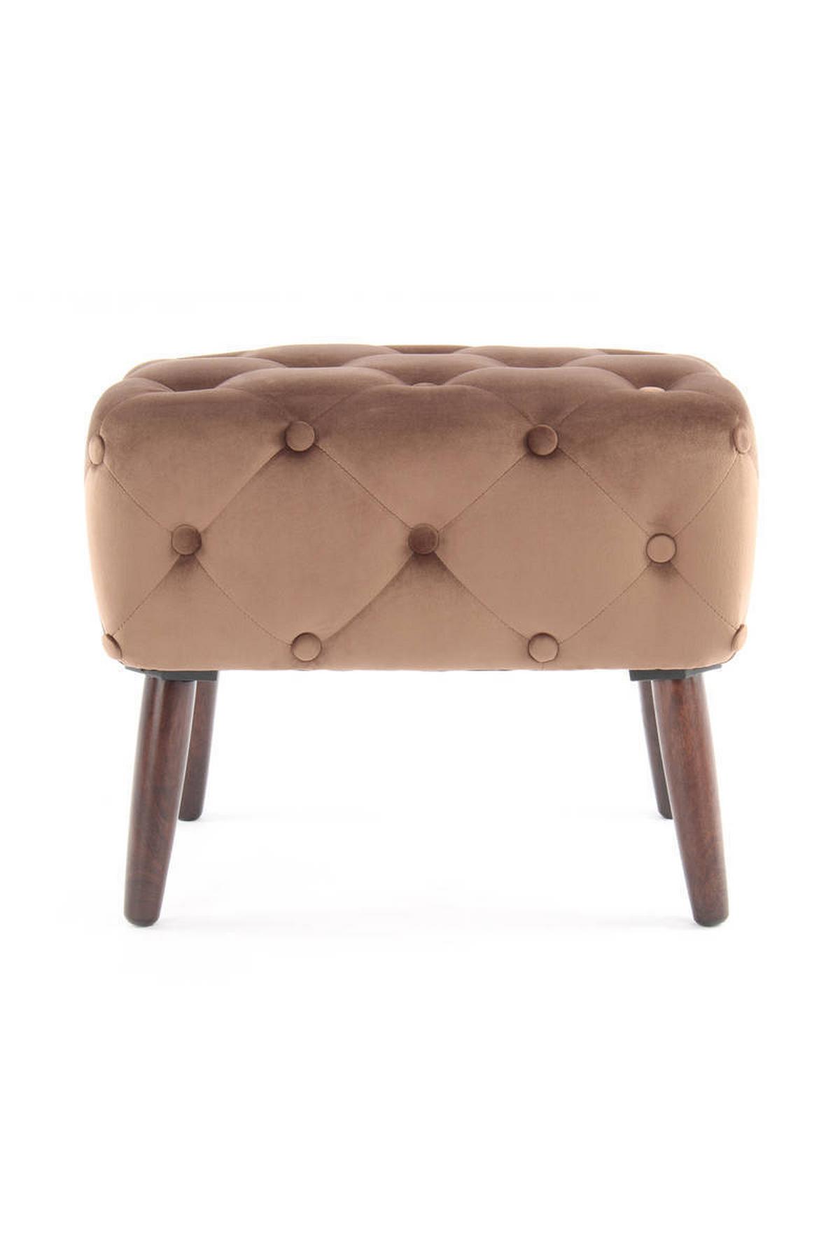 Hocker Piano ca. 40x48 cm Braun Samt - Braun, Basics, Holzwerkstoff/Textil (40/48/60cm) - Kayoom