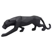 Dekopanther Schwarz Matt - Schwarz, Kunststoff (45,5/14/7,3cm) - Mömax