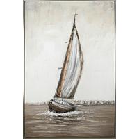 Slika Na Platnu Maile - srebrne barve/večbarvno, Moderno, kovina/umetna masa (80/120/3,8cm) - Mömax