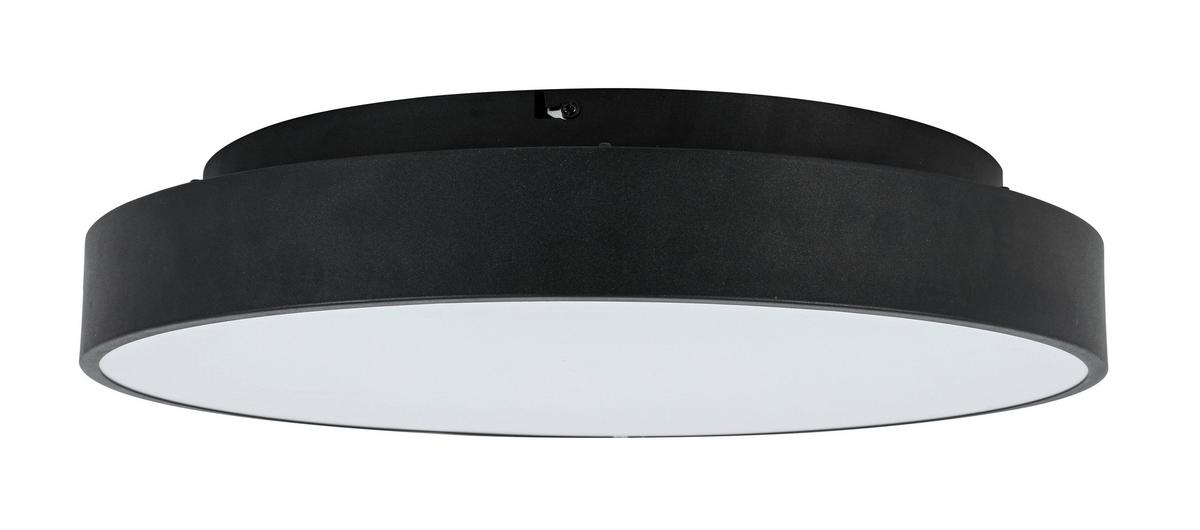 Led Svjetiljka Stropna Flache - crna, Moderno, metal/plastika (50/9cm) - Mömax