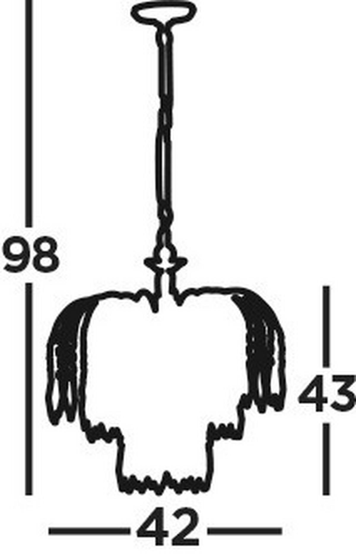 Kristály Függőlámpa 5173-3 Waterfall - aranyszínű, Design, üveg/fém (42/98cm)