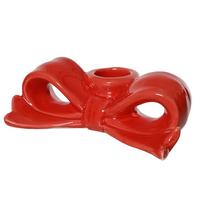 Suport pentru lumânări Moret - roșu, Basics, ceramică (11,8/6/4,2cm)