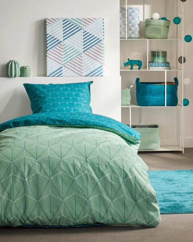 Posteljina Sea 140x200/60x80cm - plava, Moderno, tekstil (140/200cm)