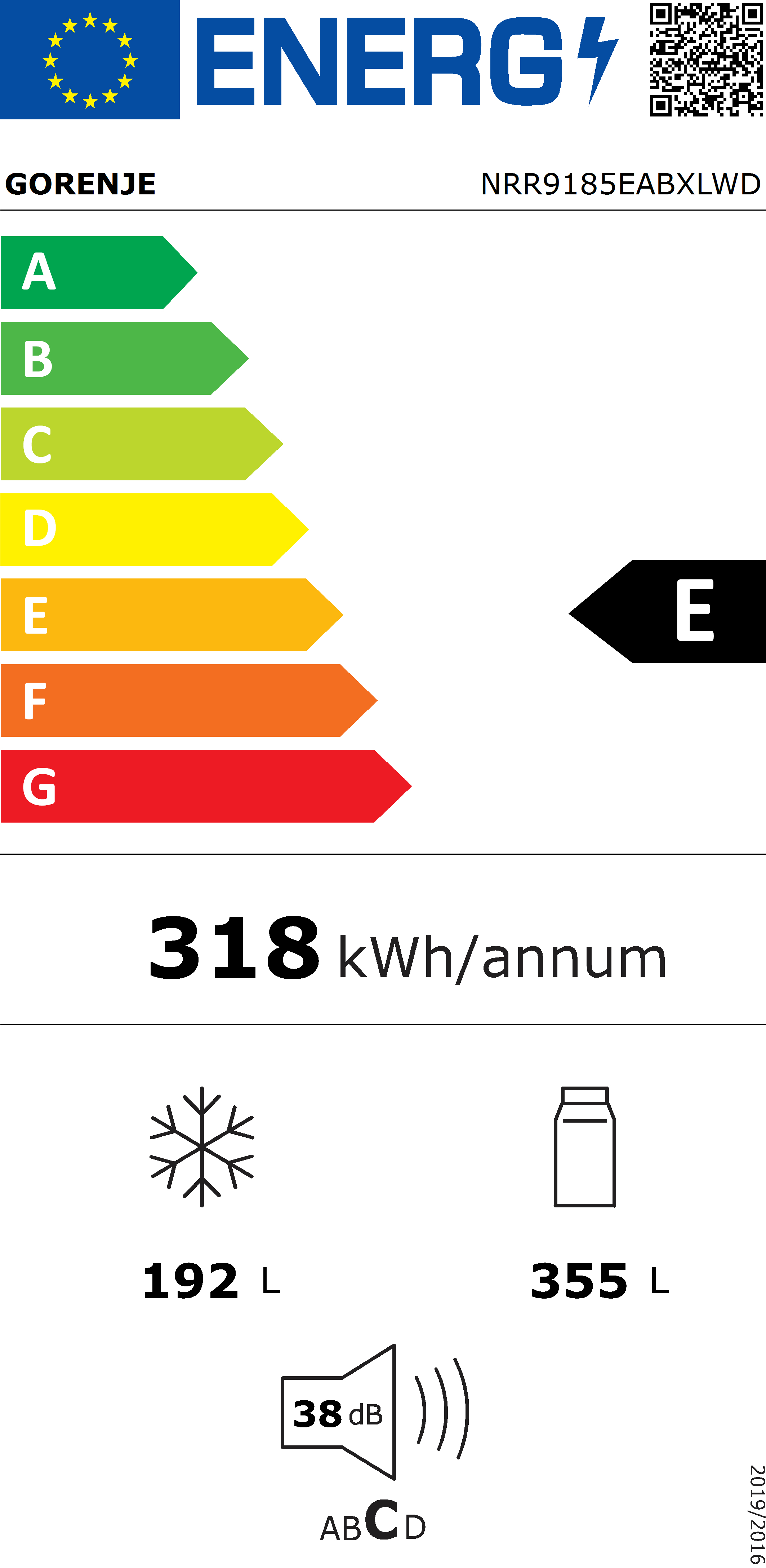 Kühl-Gefrier-Kombination, NRK619CAXL4 - Grau (59,5cm) - Gorenje