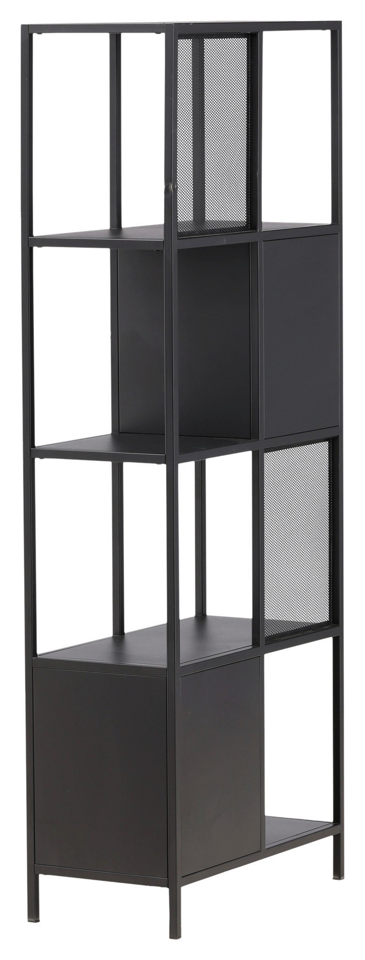 REGAL NETT - Schwarz, Design, Metall (70/180/35cm) - Livetastic