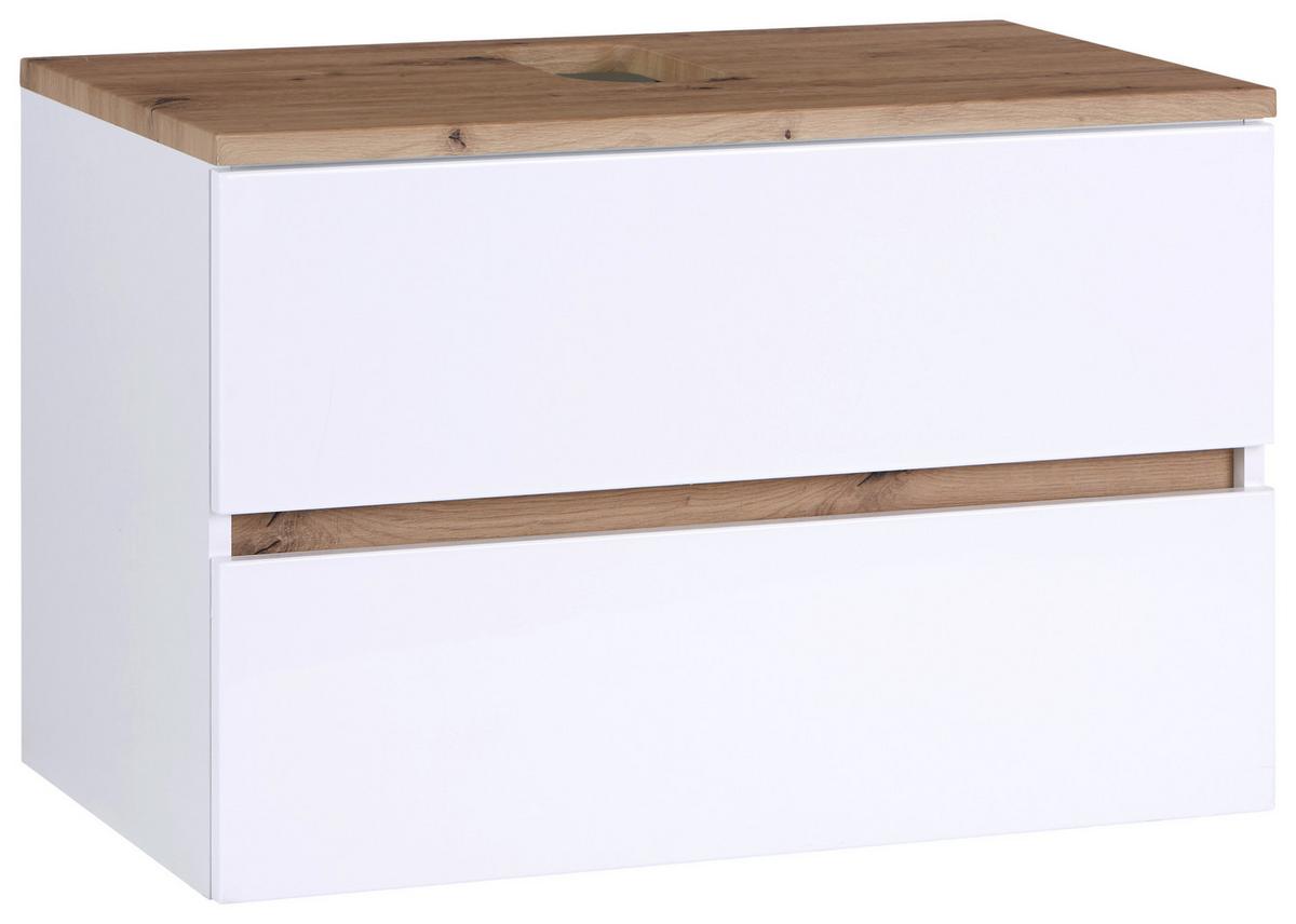 Donji Element Za Umivaonik Mabella - bijela, Moderno, drvni materijal/keramika (80/64,5/47cm) - Premium Living