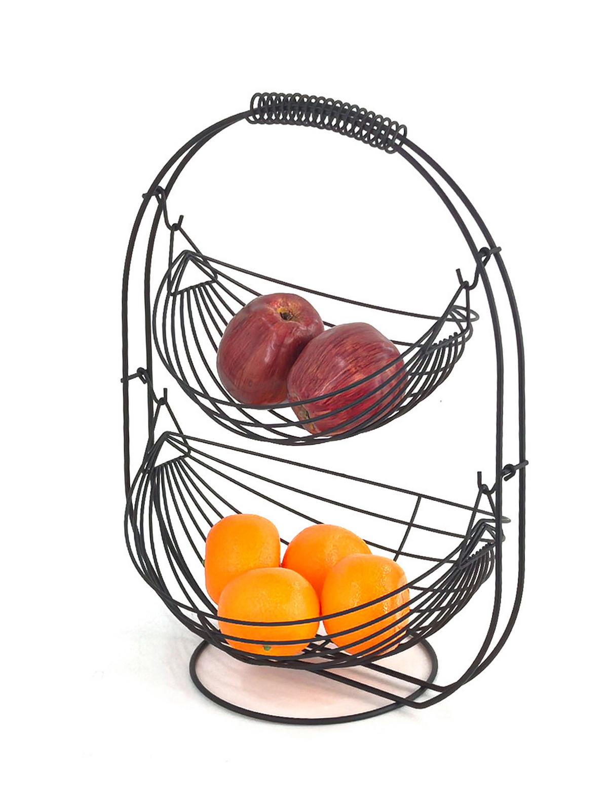 Obstschale Dirk Schwarz matt - Schwarz, KONVENTIONELL, Metall (33.5/26.5/44cm) - Mömax