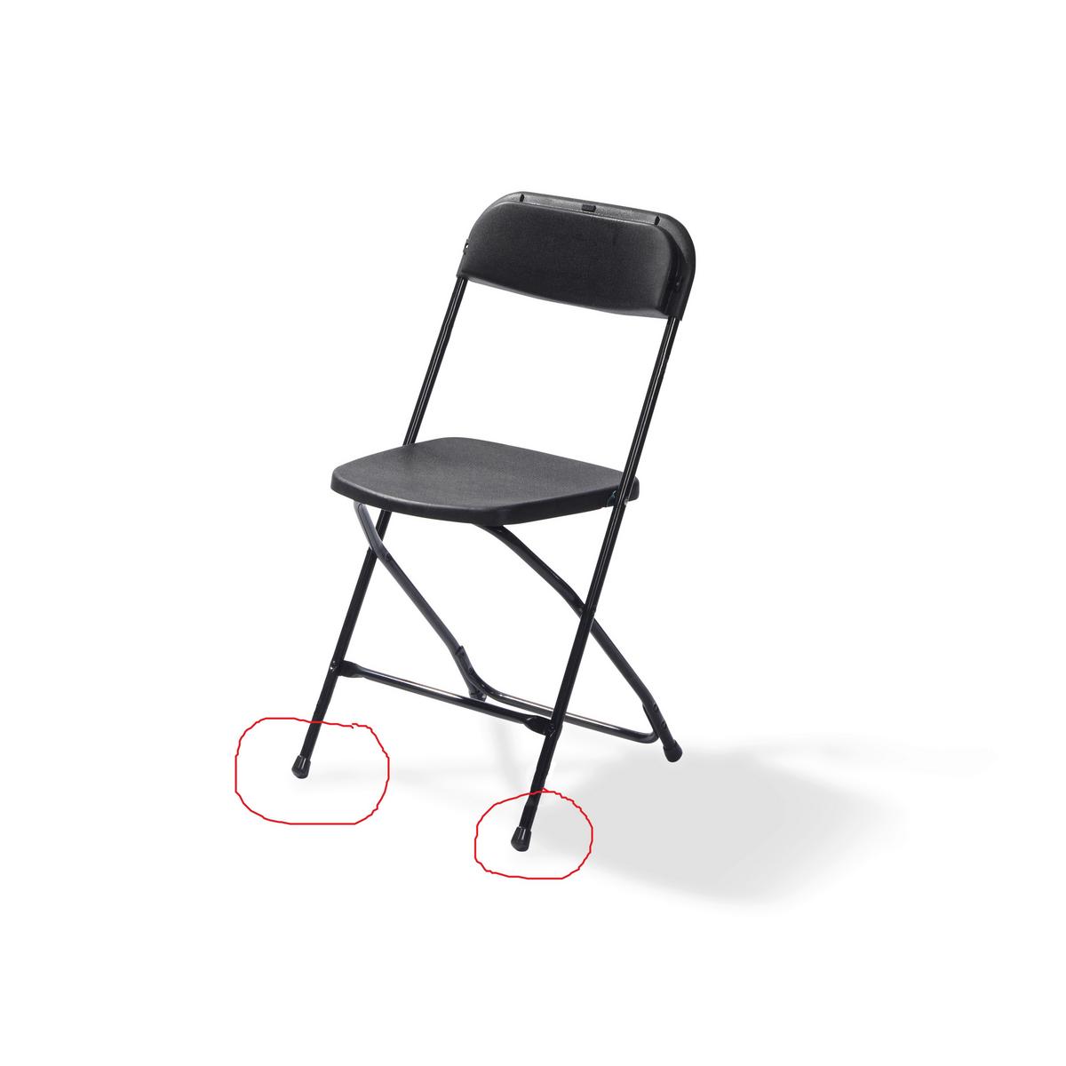 Gartenklapsessel 7er -Set in Schwarz, Stahl, faltbar - Schwarz, LIFESTYLE, Kunststoff/Metall (43/80/49cm) - Gardenson
