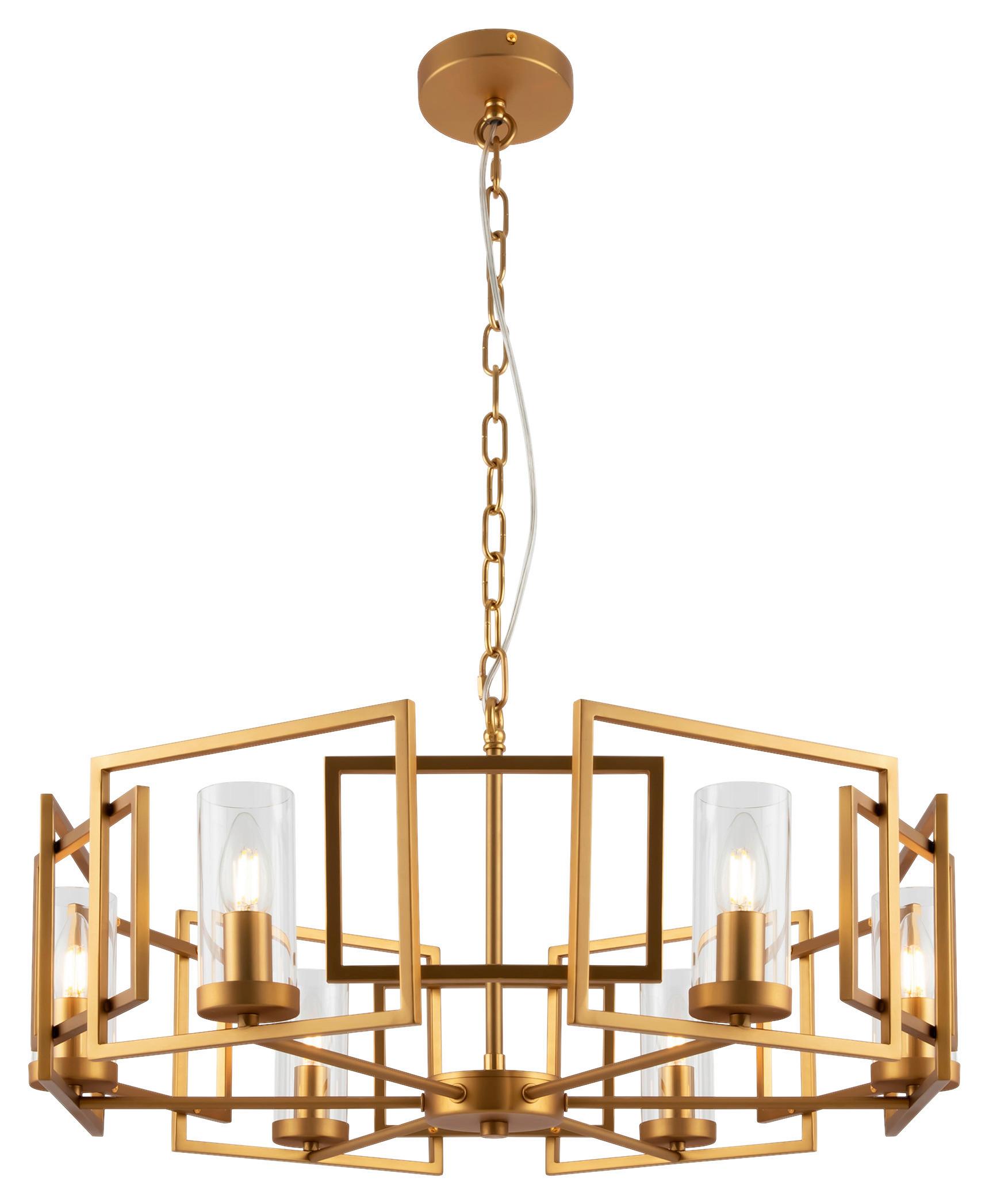 Pendelleuchte Bowi Gold max. 40 Watt - Goldfarben, Trend, Glas/Metall (65,6/35,5/65,6cm) - MAYTONI