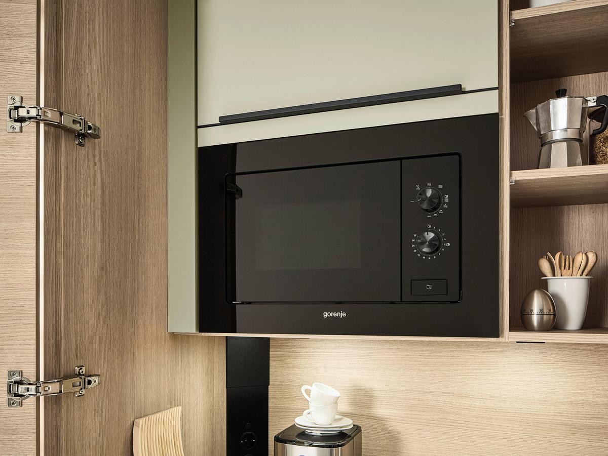 Einbauküche IP3150/2200 ohne Geräte, Salbeigrün/Eiche - Eichefarben/Salbeigrün, MODERN, Holzwerkstoff (350/284cm) - Impuls