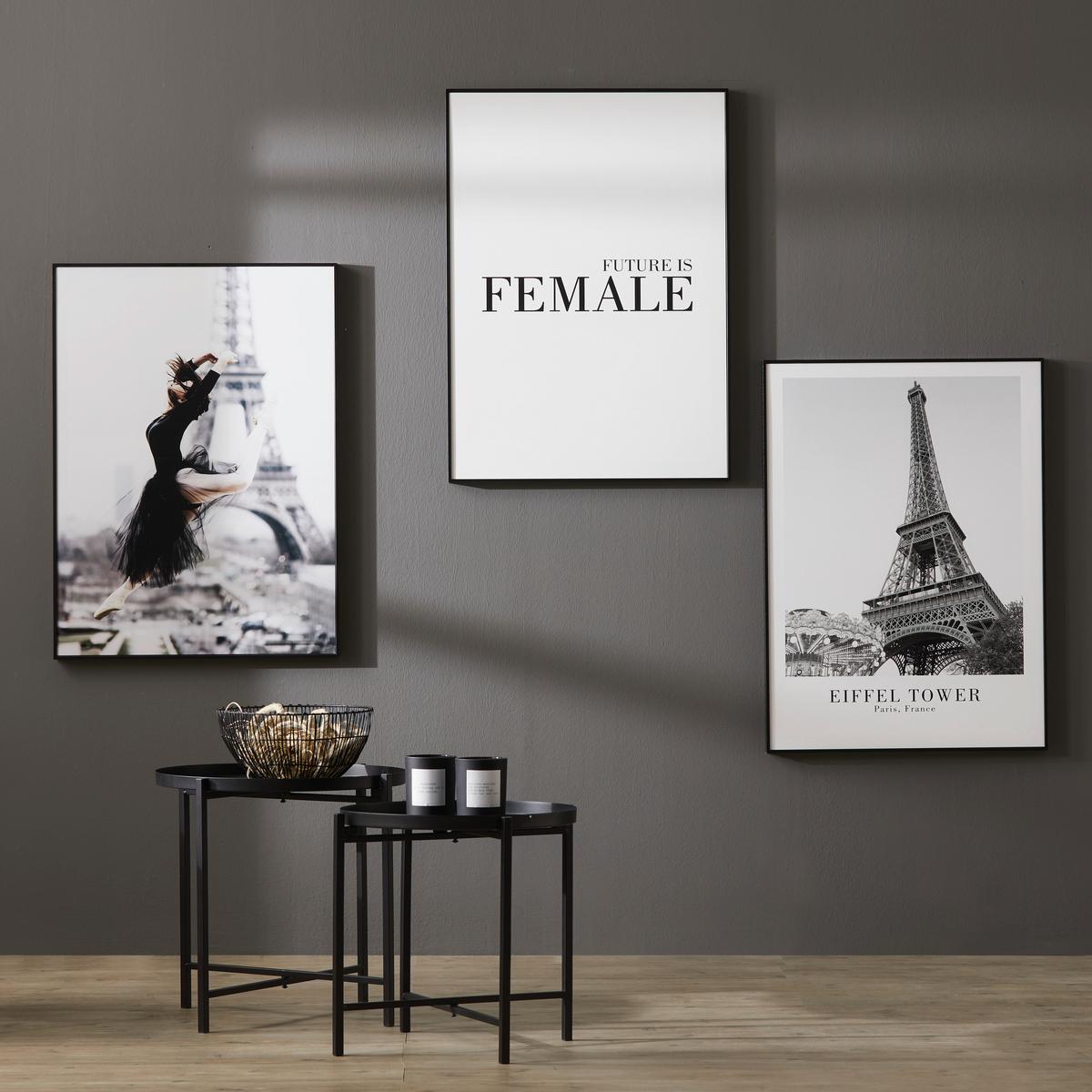 Kép Elena - fekete/fehér, faalapú anyag/papír (50/70cm) - Mömax