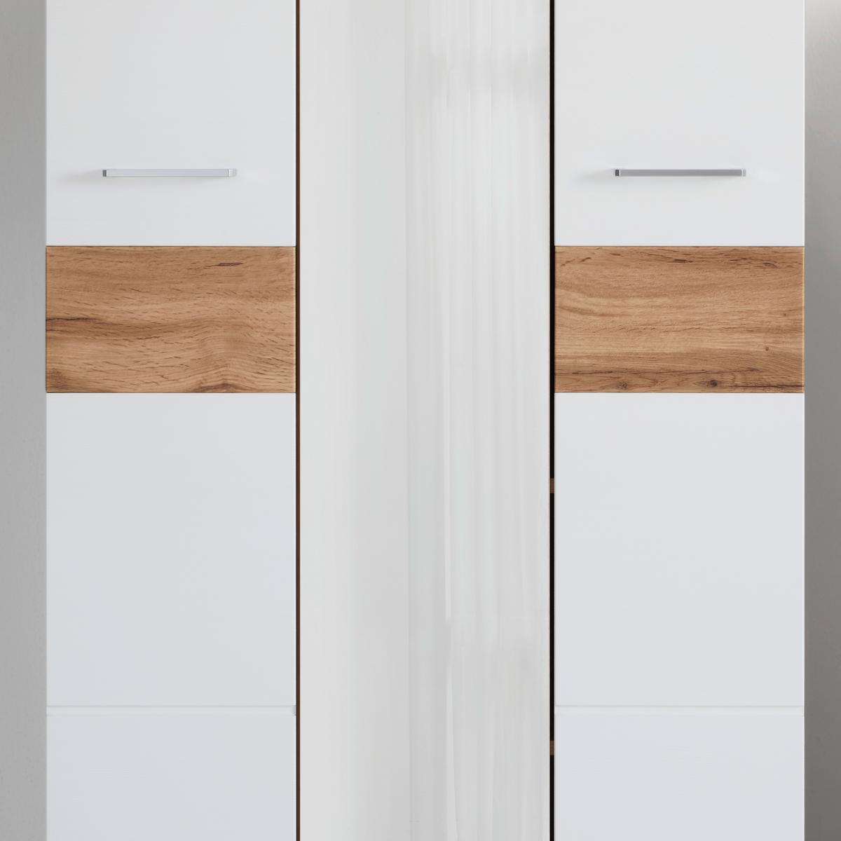Garderobenschrank in Weiß/Eichefarben - Eichefarben/Weiß, KONVENTIONELL, Holzwerkstoff (84/200/40cm) - Mömax