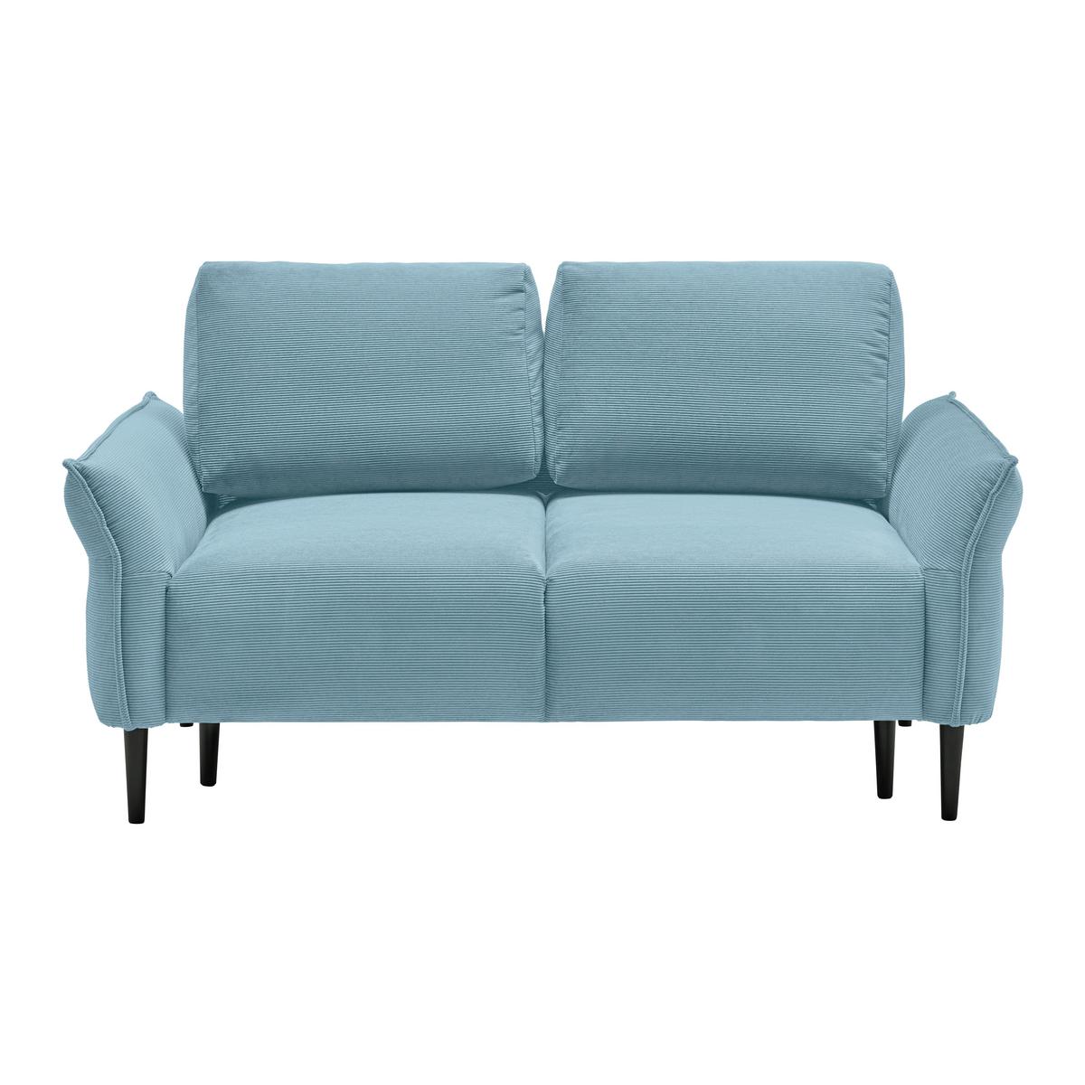 2-Sitzer-Sofa Custom Dunkelgrün - Dunkelgrün/Petrol, MODERN, Holz/Textil (150/85/92cm) - Mömax