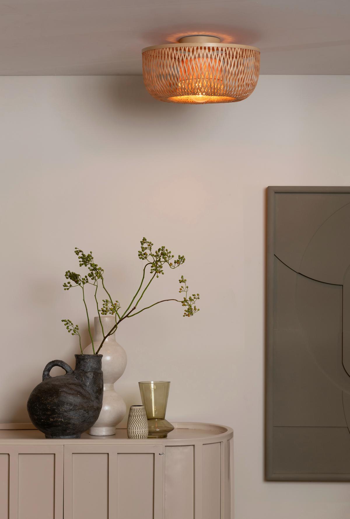 Stropna Svetilka Barbados, Bambus - naravne barve, Basics, naravni materiali (35/15cm) - Good & Mojo