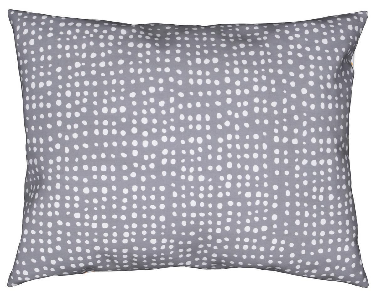 Wendebettwäsche Luise in Grau/Weiß/Gelb ca. 140x200cm - Currygelb/Weiß, MODERN, Textil (140/200cm) - Modern Living