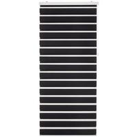 Rulou zebră Thomas - negru, plastic/textil (90/210cm) - Premium Living