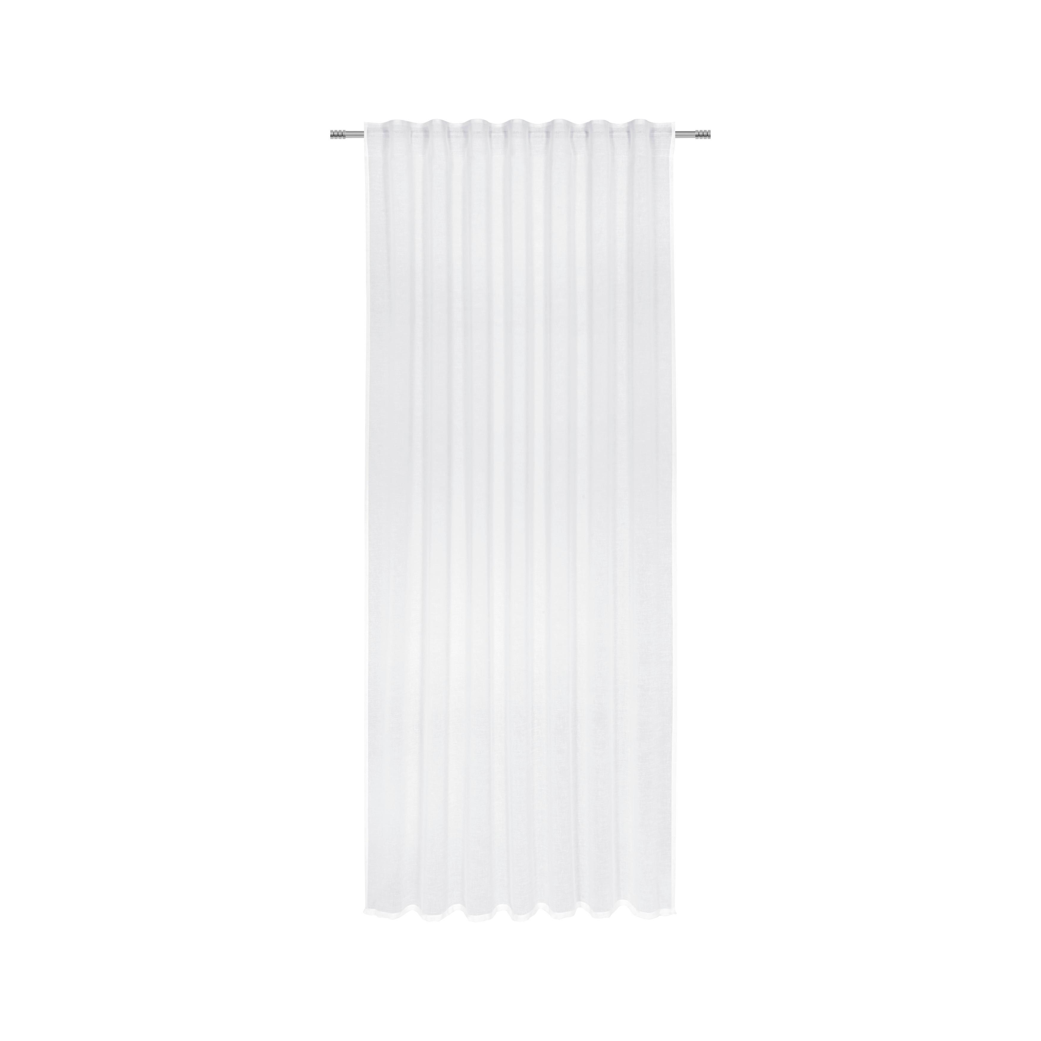 Perdea prefabricată Sigrid - alb, Romantik / Landhaus, textil (140/245cm) - Premium Living