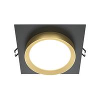 AUFBAULEUCHTE HOOP - Goldfarben/Schwarz, Trend, Kunststoff/Metall (11/11/5,2cm) - MAYTONI