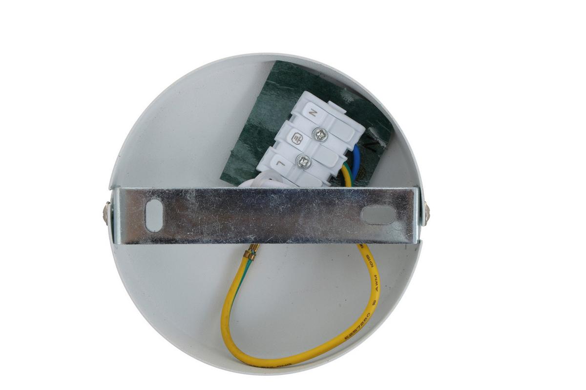LAMPA WISZĄCA MAGGIE - biały, Trend, metal/tkanina (55/120cm) - Novel