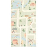 DYWAN DZIECIĘCY ECOVIA LIVING-KIDS8194 - szałwiowy/morela, Trend, tkanina (80/150cm) - Lindorug
