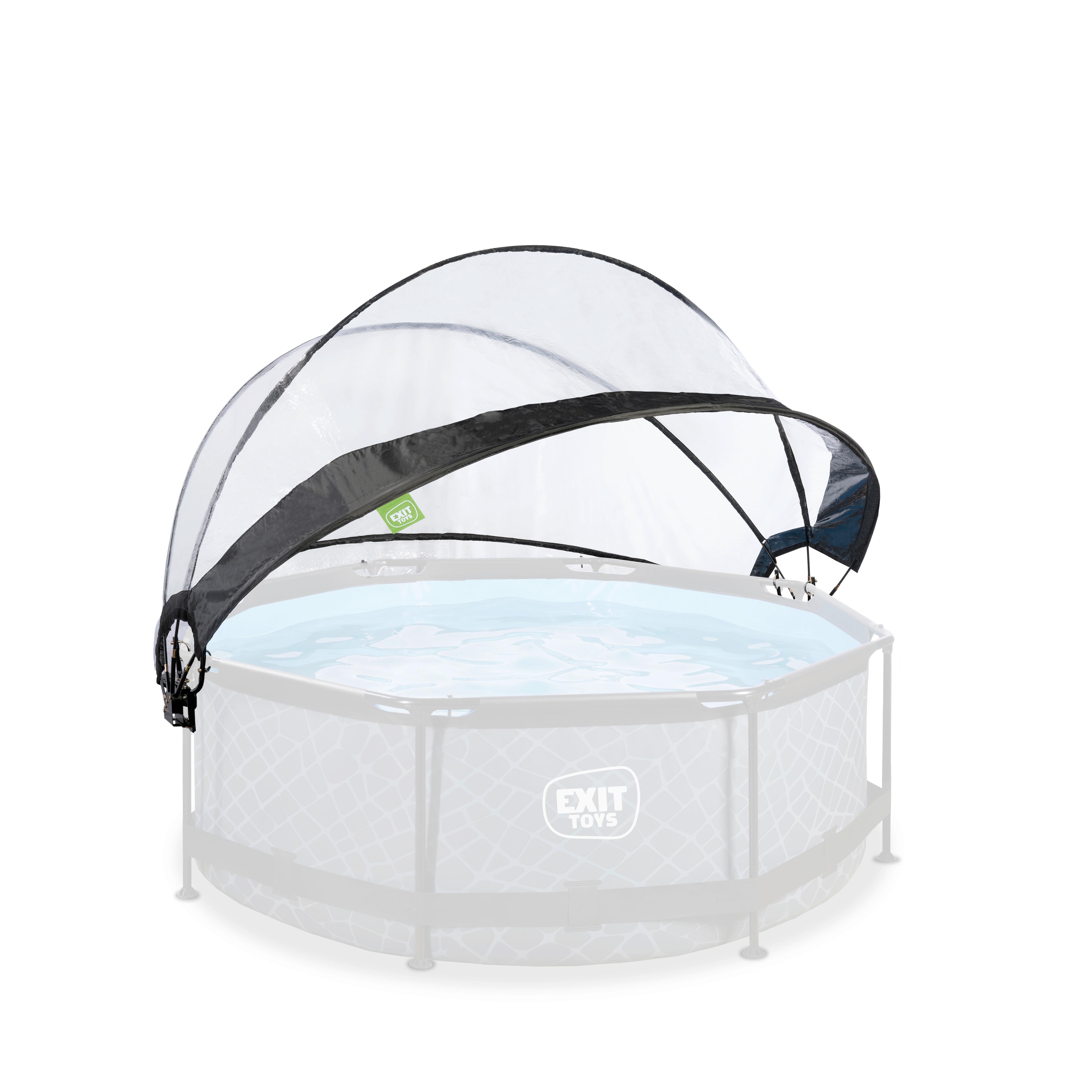 Bazenska Streha Exit Pool Abdeckung, Ø 244cm - prosojno, Konvencionalno, kovina/umetna masa (244/140cm) - EXIT Toys