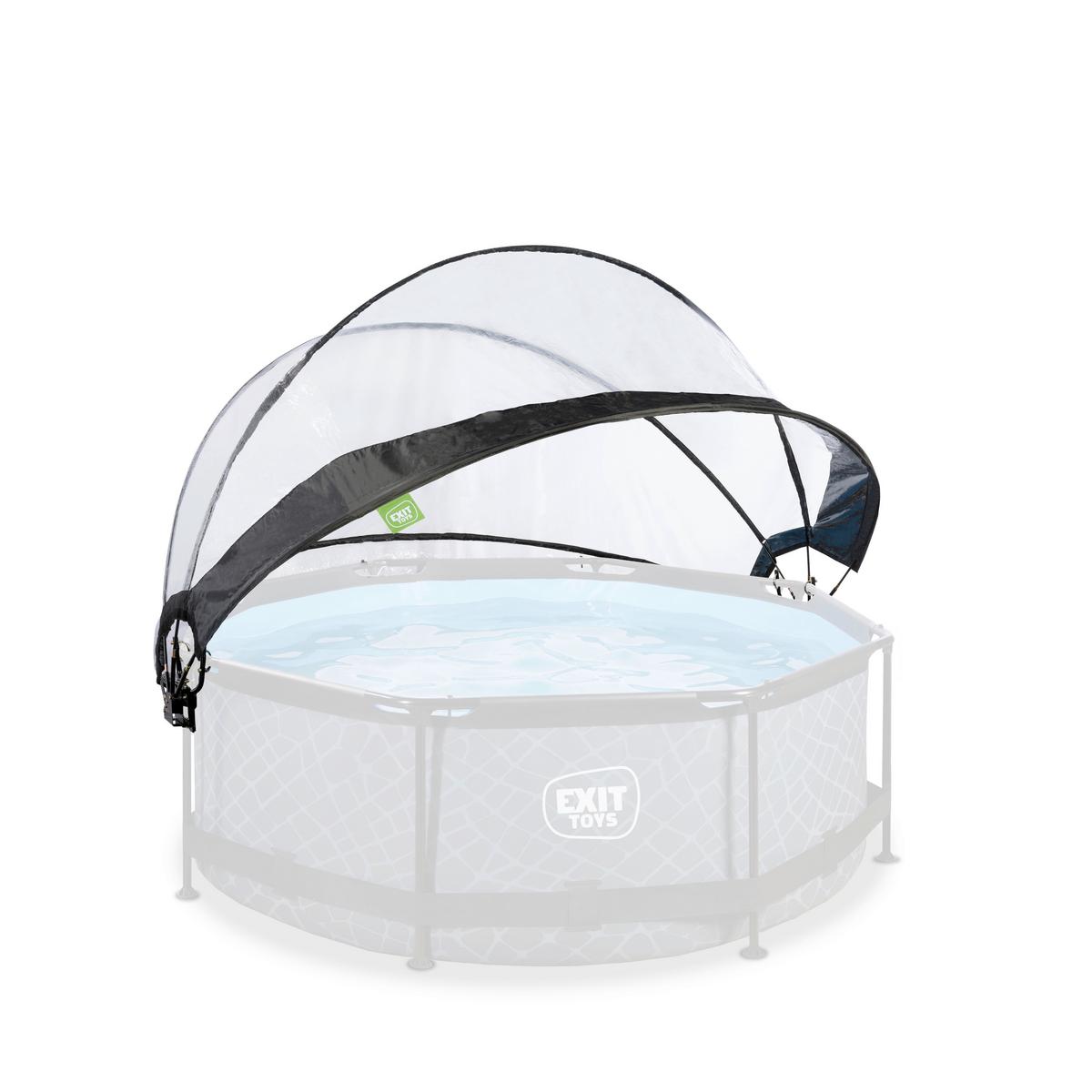 Bazenska Streha Exit Pool Abdeckung, Ø 244cm - prosojno, Konvencionalno, kovina/umetna masa (244/140cm) - EXIT Toys