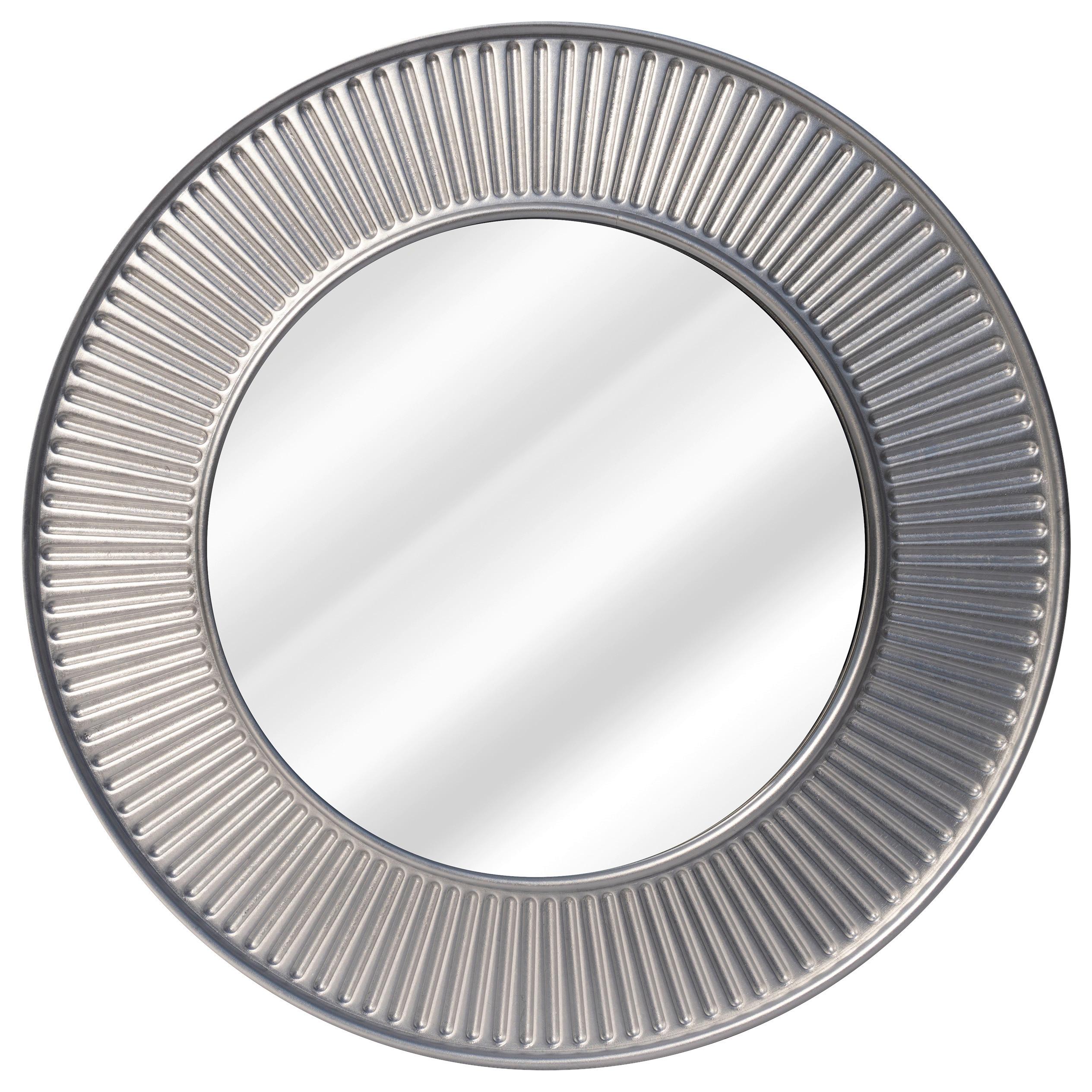 Zidno Ogledalo Venus - srebrne boje, Moderno, staklo/drvni materijal (80/80/2cm) - Modern Living