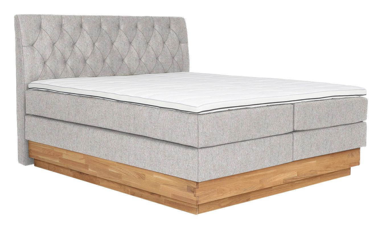 Boxspringbett Marie in Beige ca. 180x200cm - Beige, Holz/Kunststoff (180/200cm) - Zandiara