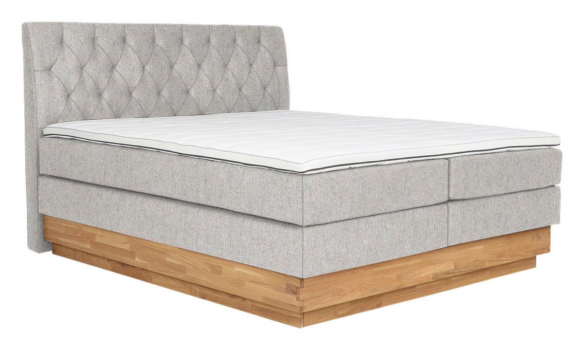 Boxspringbett Marie in Beige ca. 180x200cm - Beige, Holz/Kunststoff (180/200cm) - Zandiara