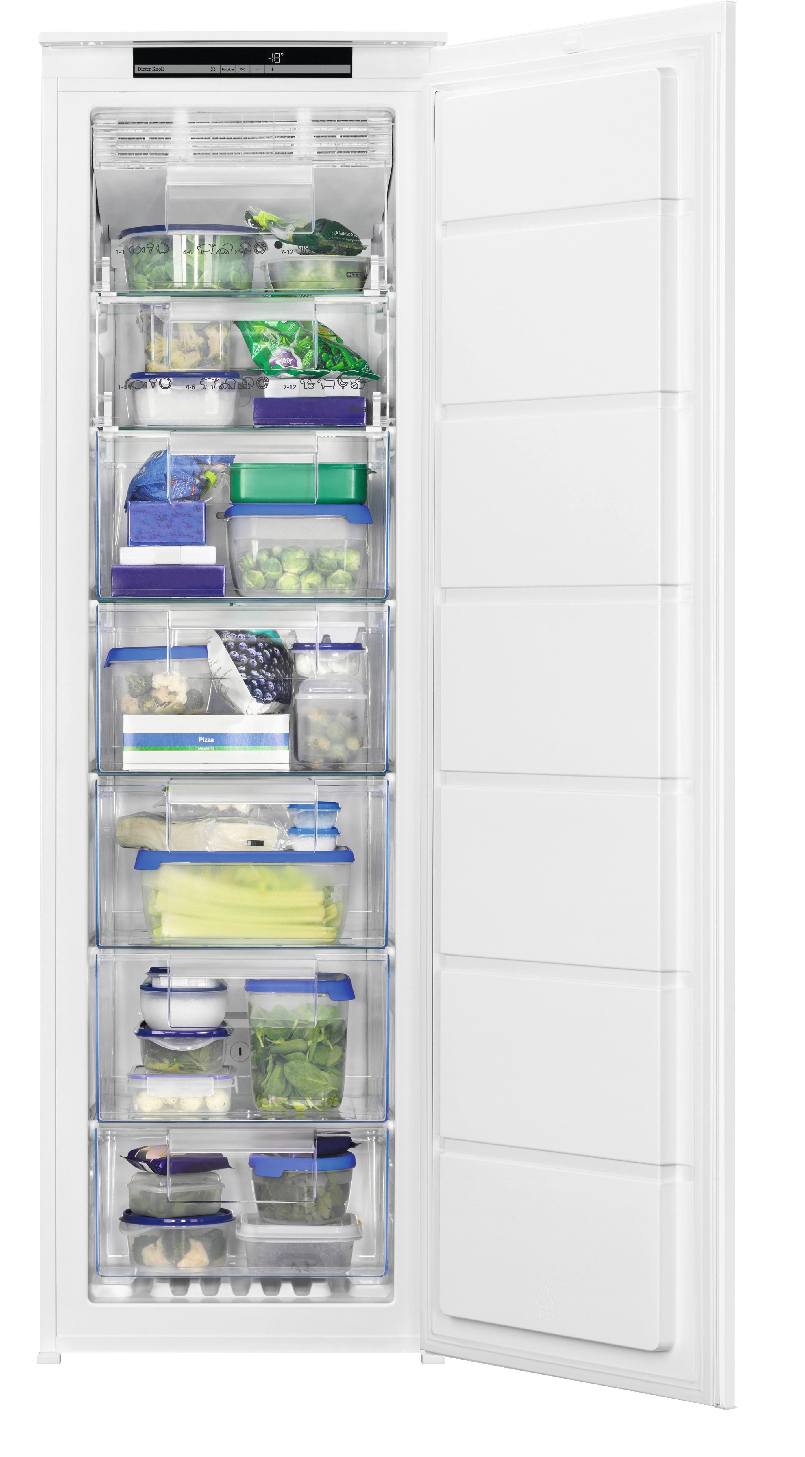 Einbaugefrierschank DKBB2691SK - Weiß, Basics, Glas/Metall (54/177,2cm) - Dieter Knoll