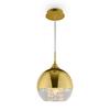 Pendelleuchte Fermi Goldfarben max. 60 Watt - Transparent/Goldfarben, Trend, Glas/Metall (20/17.5/20cm) - MAYTONI