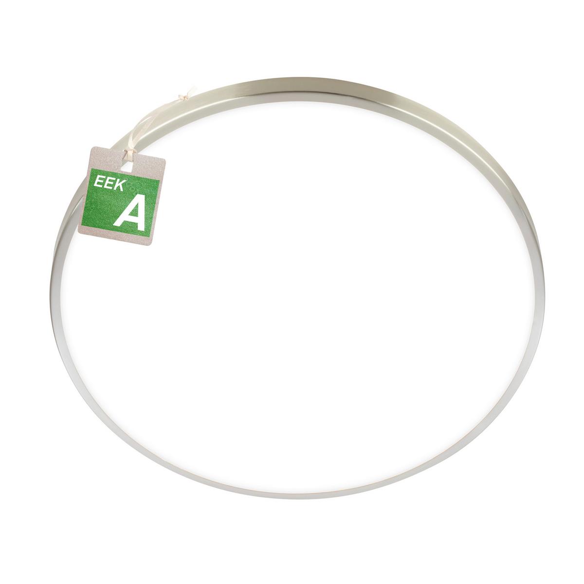 LAMPA SUFITOWA LED 3936012 KAIDA - kolor niklowy, Basics, tworzywo sztuczne/metal (38/6.5cm)