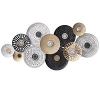 DEKORACJA ŚCIENNA 18SMB1621 - czarny/biały, Design, metal (134/68/6cm) - Ambia Home