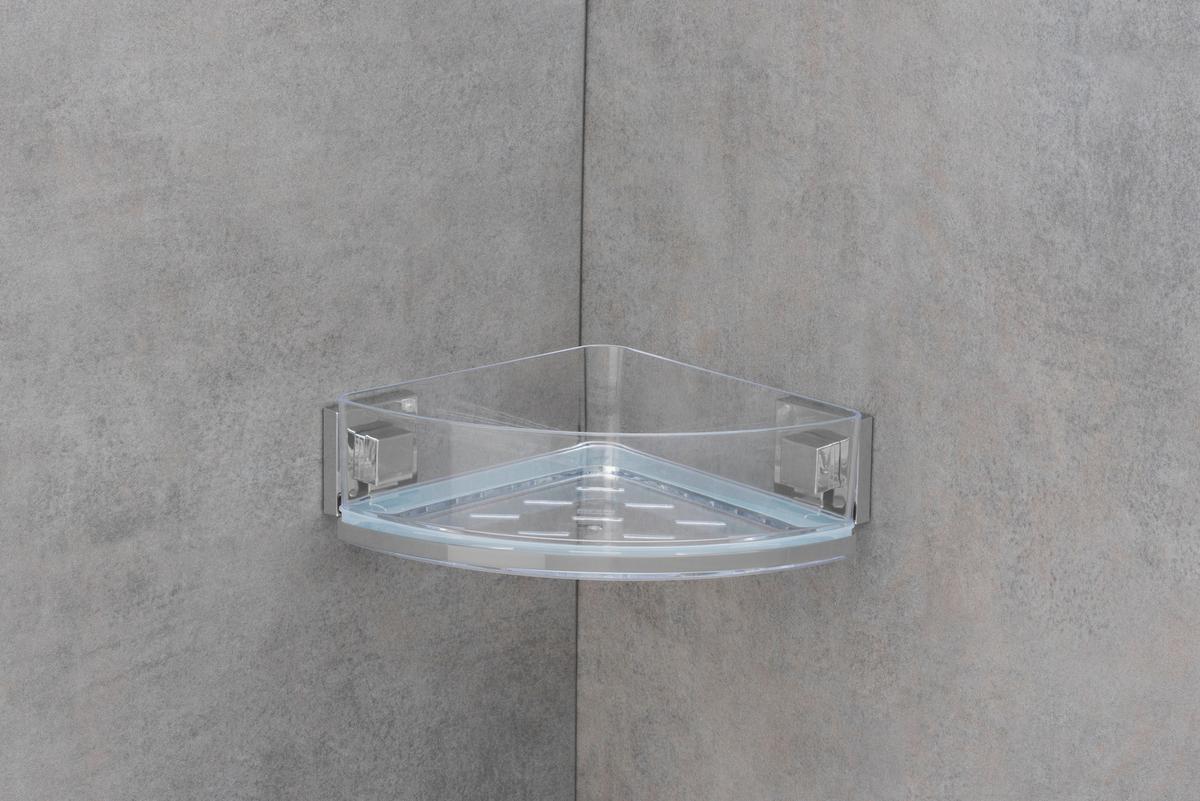 Etajeră Quadro - Modern, plastic/metal (28/8,5/19,5cm) - Wenko