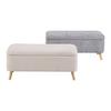 SITTBÄNK JENSON -EXKLUSIV- - grå/naturfärgad, Modern, trä/textil (100/43/40cm) - Mömax