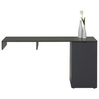TV-Aufsatz in Graphitfarben - Graphitfarben, Modern, Holzwerkstoff (133/70/41cm) - Premium Living