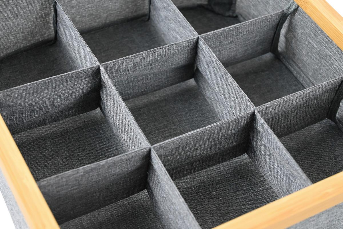 Škatla Za Shranjevanje Simply Storage -Ext- - siva, Moderno, karton/tekstil (30/30/9cm) - Premium Living