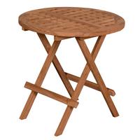 Gartenbeistelltisch Woodie Teak - Teakfarben, Basics, Holz (50/50cm) - Gardenson