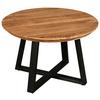 SOFFBORD SAFAGA - svart/naturfärgad, Natur, metall/trä (70/70/45cm) - Zandiara