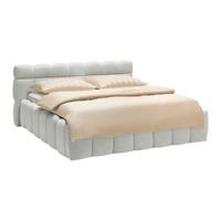 Polsterbett Monte Taupe Ca. 200x200cm - Taupe/Schwarz, Konventionell, Kunststoff/Textil (200/200cm) - Based