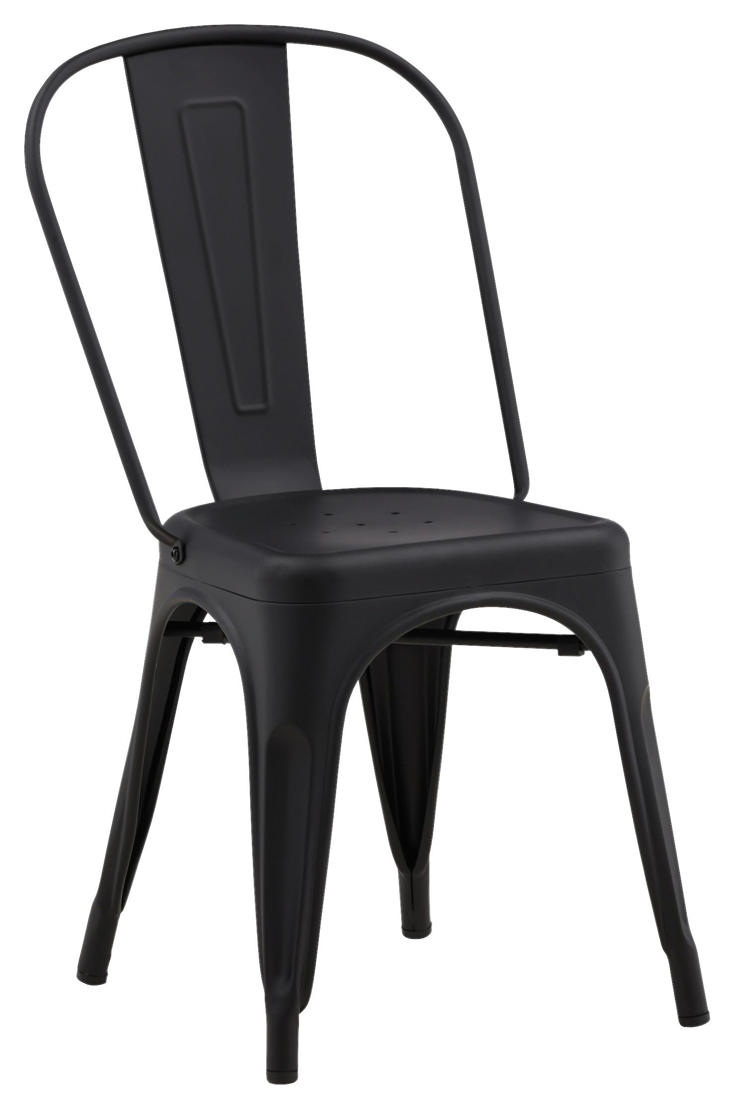 STUHL-SET TEMPE - Schwarz, Design, Metall (45/85/53cm) - Livetastic