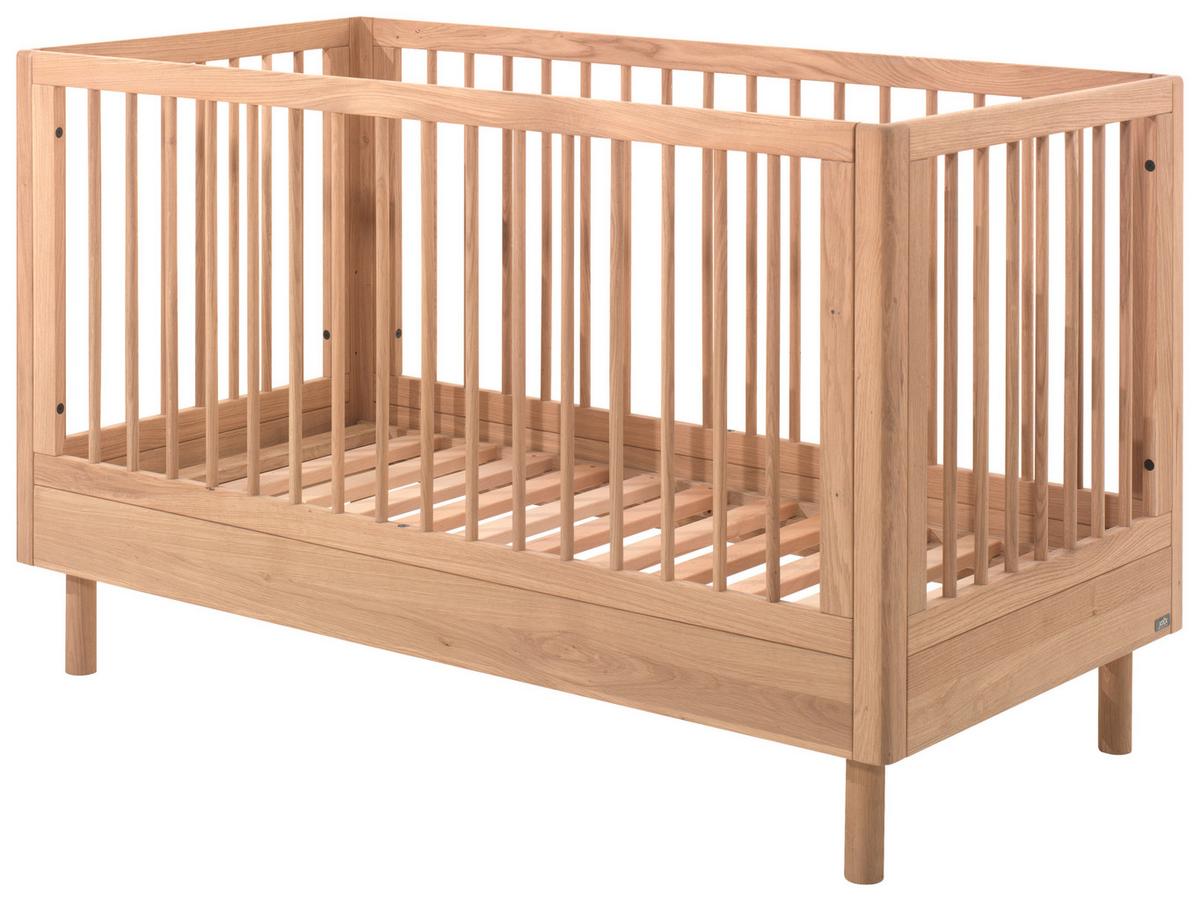 Gitterbett FORREST Naturfarben ca. 70x140 cm Echtholz Eiche - Naturfarben, MODERN, Holz (70/140cm) - Vipack