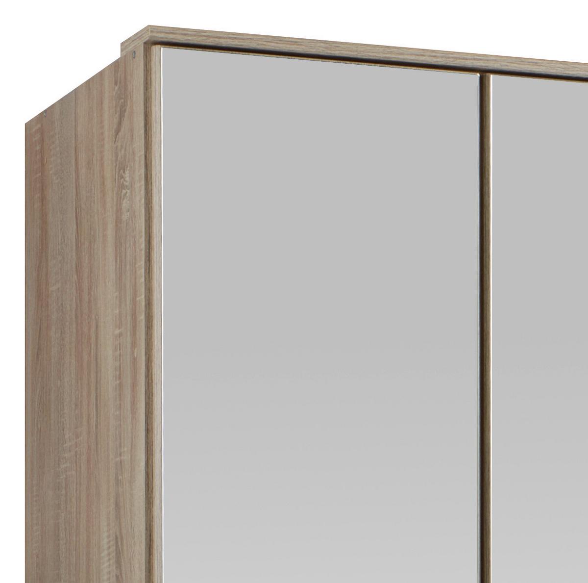 Ormar S Klasičnm Vratima Imago - boje hrasta/boje aluminija, Konvencionalno, staklo/drvni materijal (180/199/58cm) - Modern Living