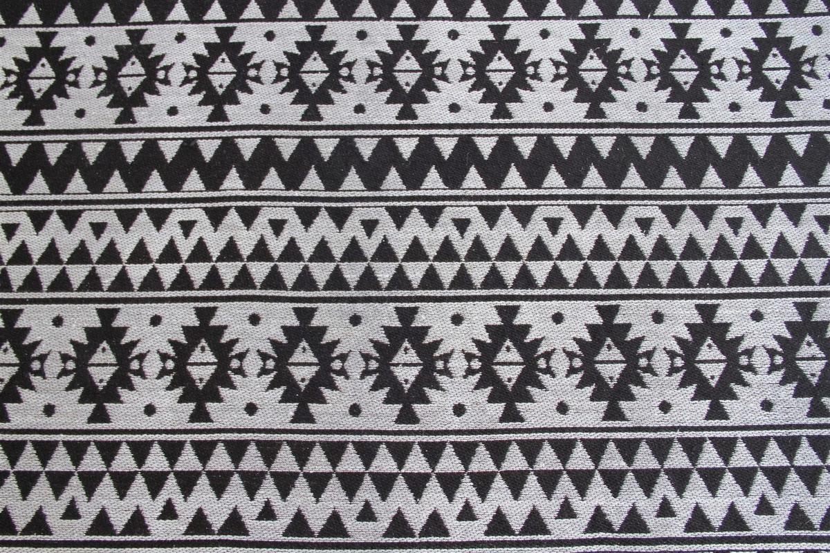 Flachwebeteppich Sunny 210 Schwarz 160 X 230 - Schwarz, Basics, Textil (160/230cm) - Kayoom