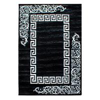 Flachwebeteppich Miami Schwarz ca. 240x340cm - Schwarz, Design, Textil (240/340cm) - Novel