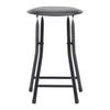 HOPFÄLLBAR PALL RAKI II -TOP- -BASED/SB- - svart, Klassisk, metall/textil (30/45cm) - Based