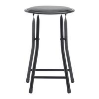 Összecsukható Ülőke Raki - fekete, Konventionell, textil/fém (30/45cm) - Mömax