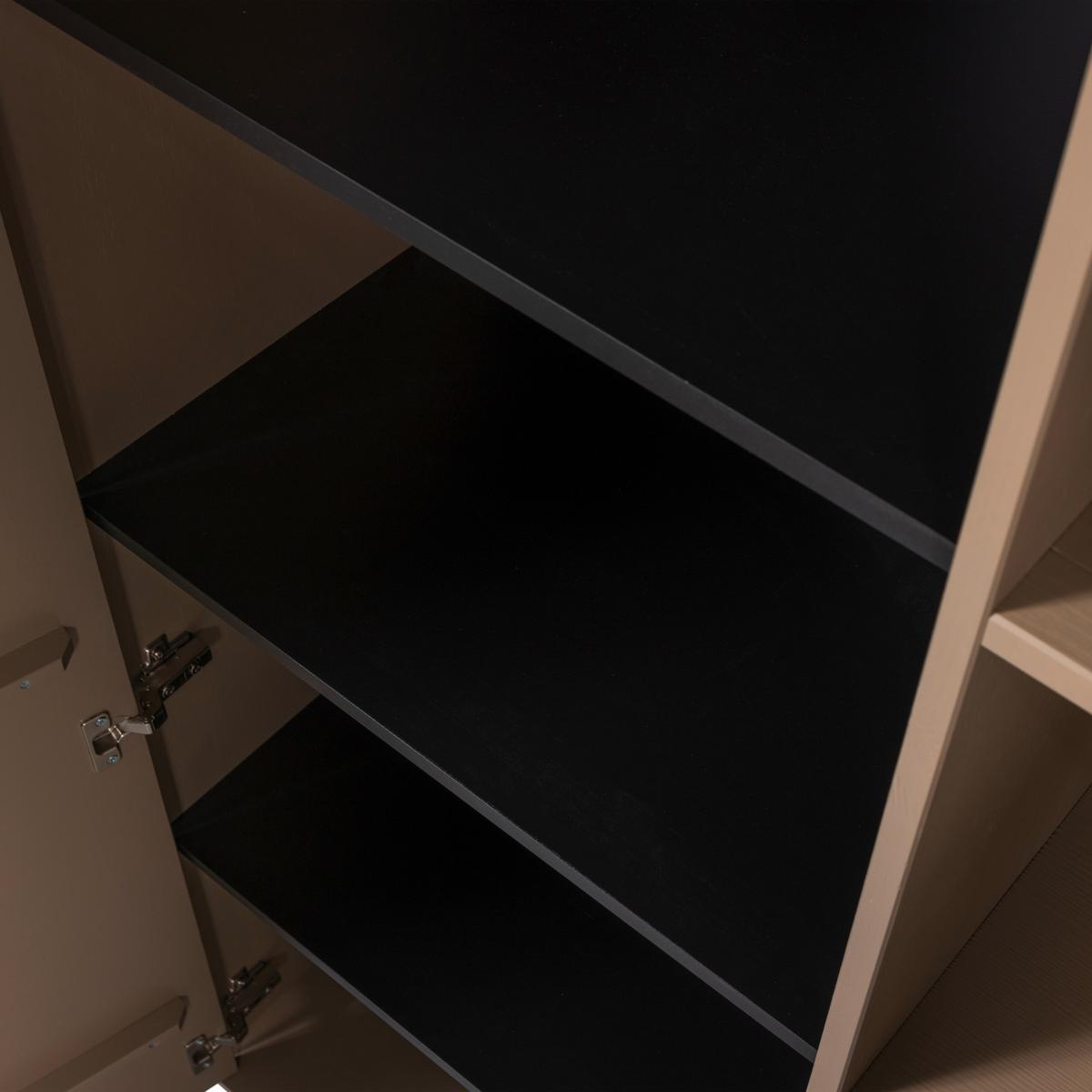 Garderobenschrank Lowen Schlammfarben B: 100 cm - Schlammfarben, Design, Holz/Holzwerkstoff (100/221/44cm) - Livetastic